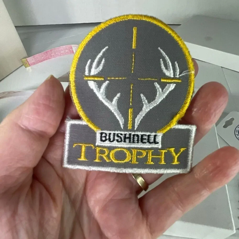 Bushnell Trophy Scopes Hunting 3” cloth advertising patch firearms rifle.
